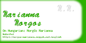 marianna morgos business card