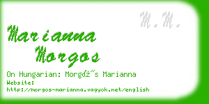 marianna morgos business card